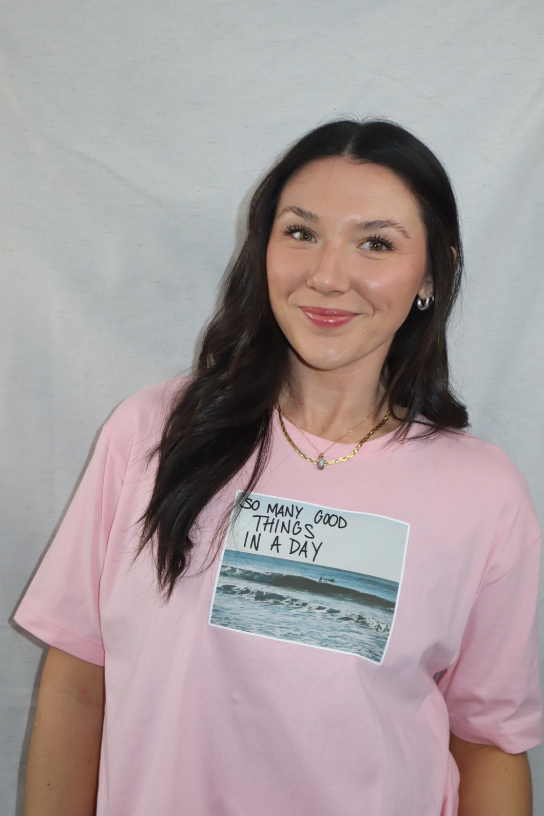 “So Many Good Things In A Day” Pink Tee