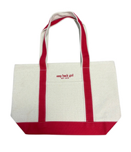 Load image into Gallery viewer, Red “today is a good day” Tote
