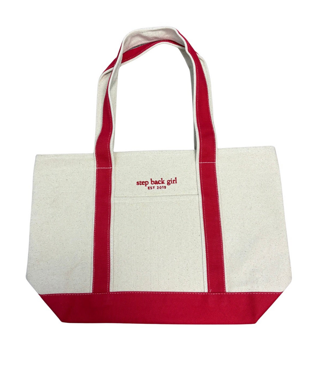Red “today is a good day” Tote