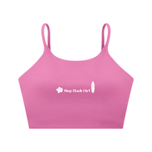 Load image into Gallery viewer, Pink Step Back Surfer Girl Sports Bra
