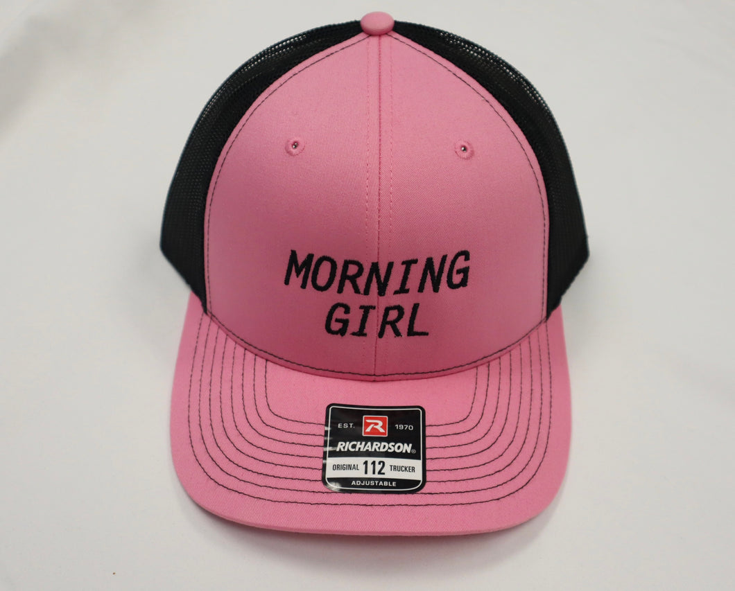 Morning Girl Pink & Black Trucker