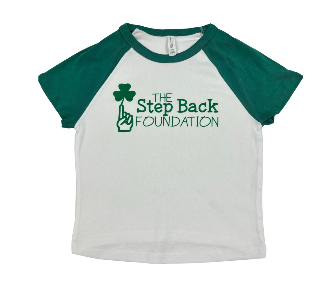 Green & White Shamrock Baby Tee