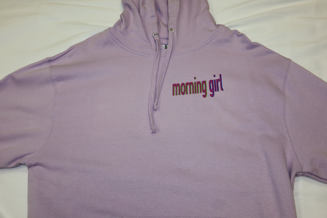 Morning Girl Purple Hoodie
