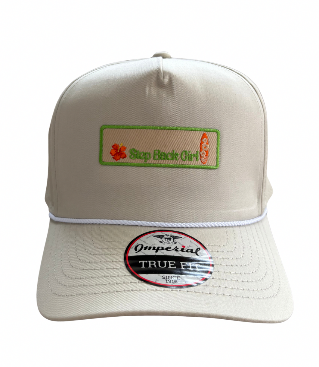 Tan Step Back Surfer Girl Rope Trucker