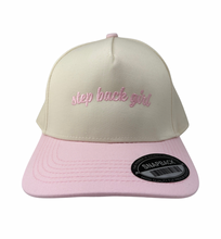 Load image into Gallery viewer, Pink Step Back Girl Trucker
