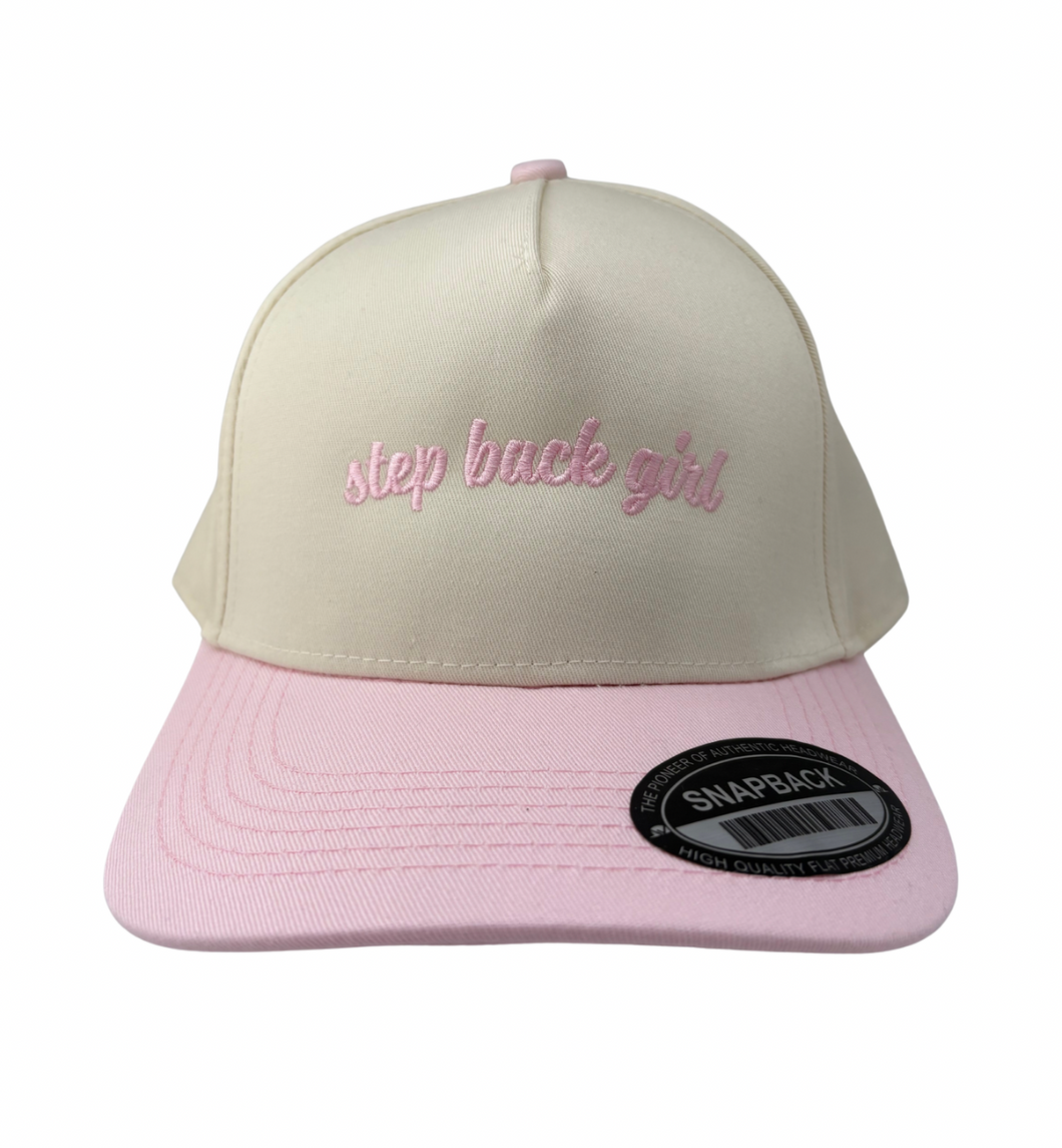 Pink Step Back Girl Trucker