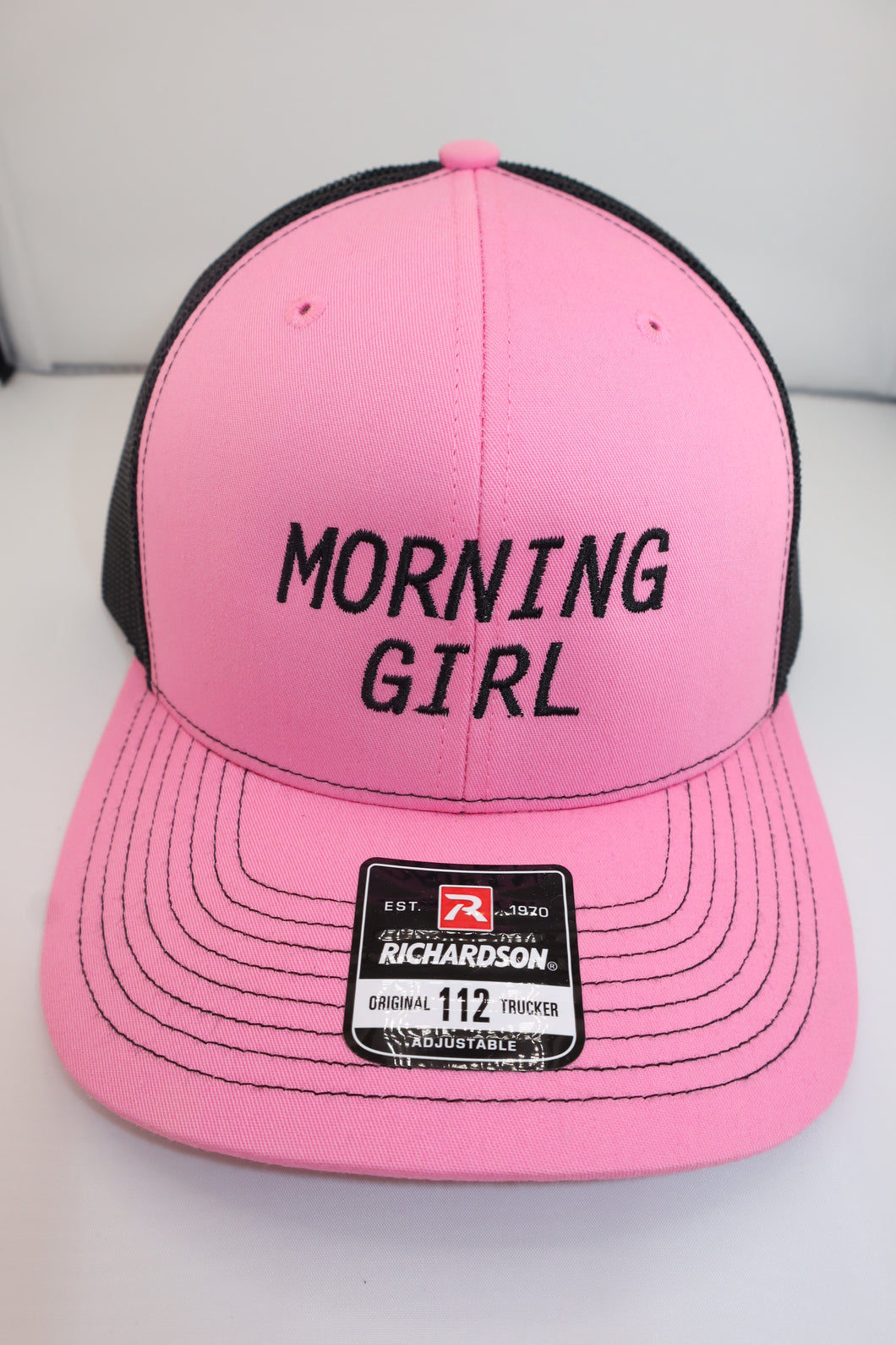 Morning Girl Pink & Black Trucker