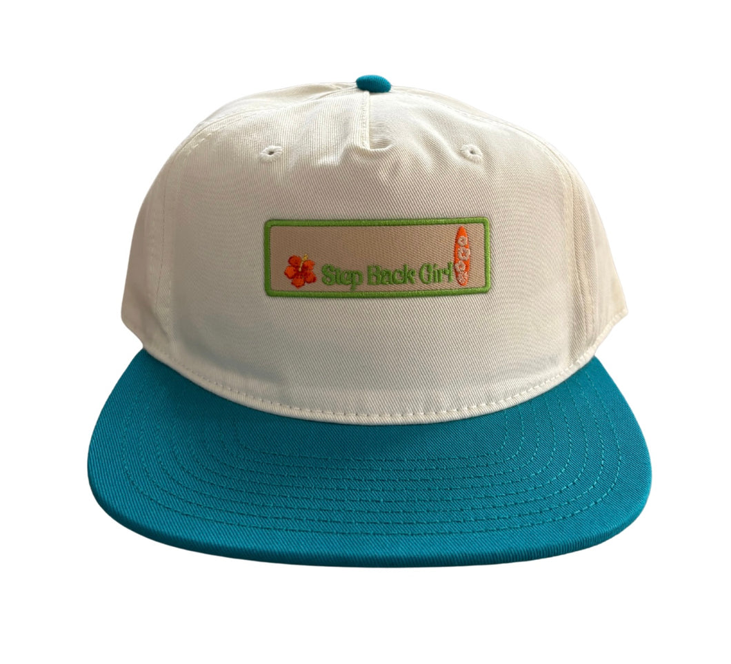 Blue Step Back Surfer Girl Trucker
