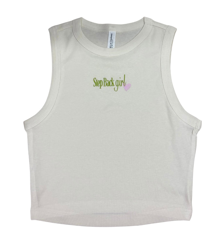 Step Back Girl Cropped Tank