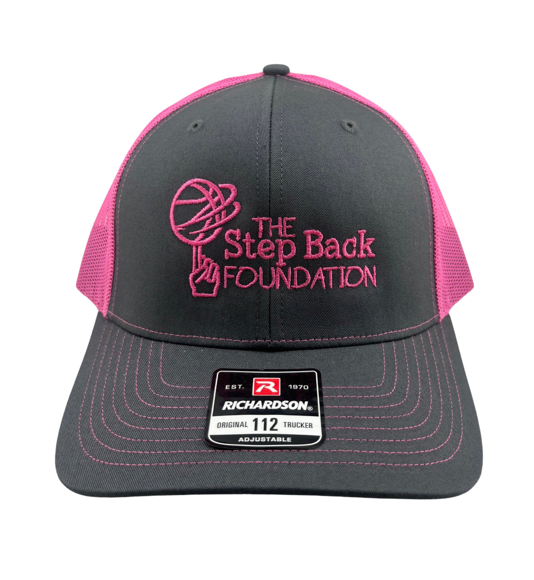 Pink & Charcoal Trucker