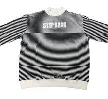Load image into Gallery viewer, Navy Striped Mock Neck
