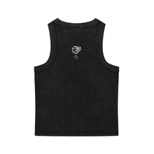 Load image into Gallery viewer, Black Snow Washed Morning Girl Tank
