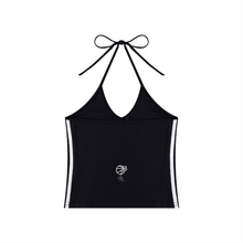 Load image into Gallery viewer, Black Step Back Surfer Girl Tank
