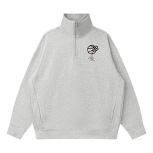 Load image into Gallery viewer, Ash Grey Minimalist Quarter-Zip
